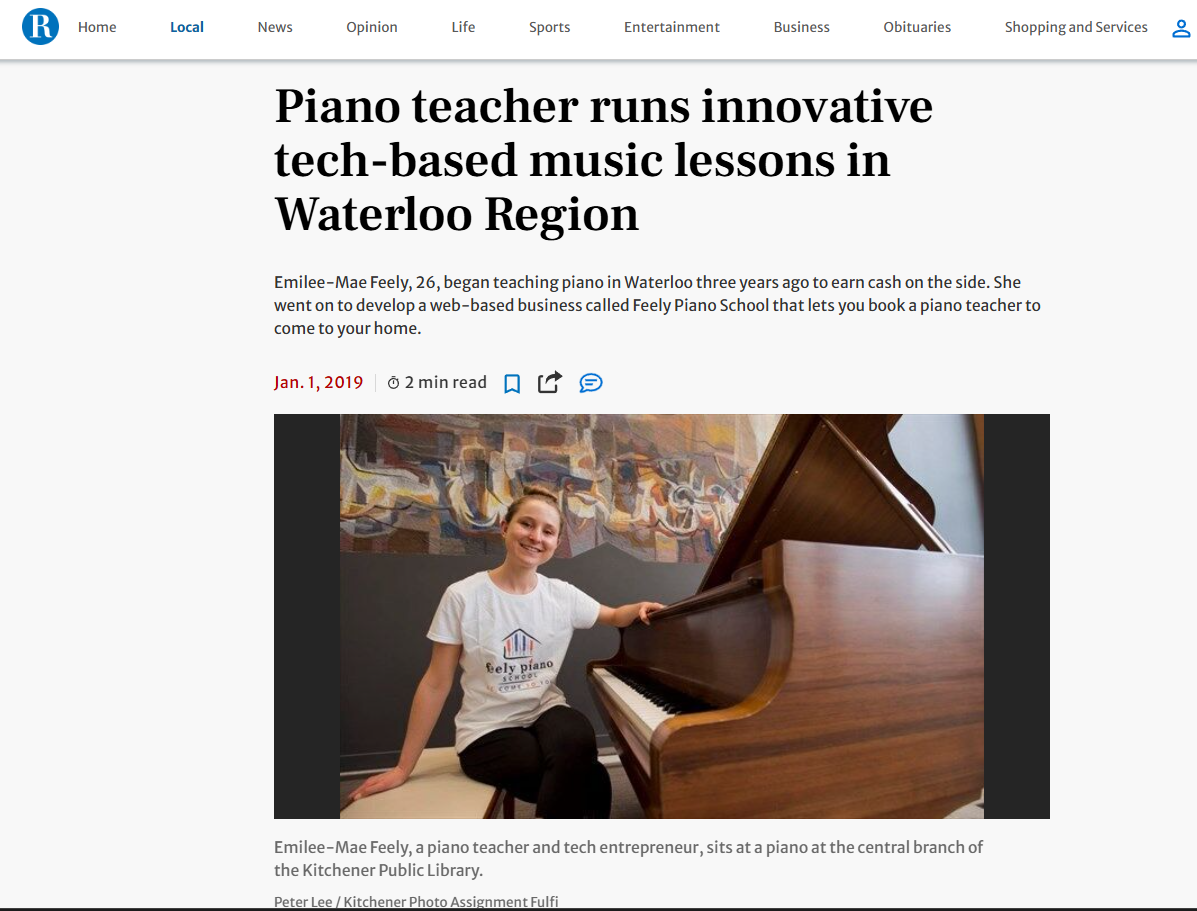 cheap piano lessons kitchener